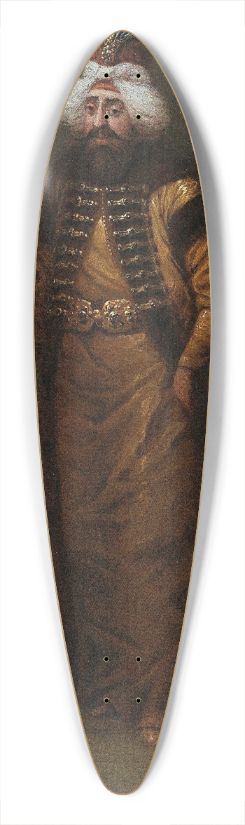 Jean Baptiste Vanmour - Sultan Ahmed III 39.3 inch art pintail longboard deck
