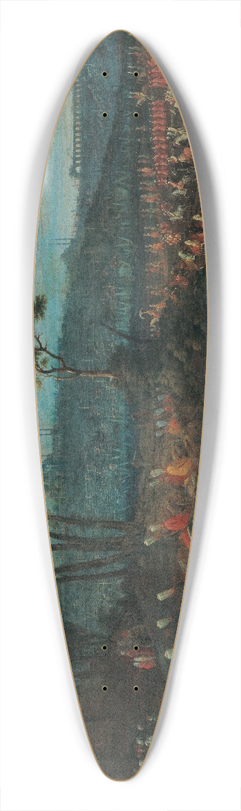 Jean Baptiste Vanmour - The Ambassadorial Procession 39.3 inch art pintail longboard deck