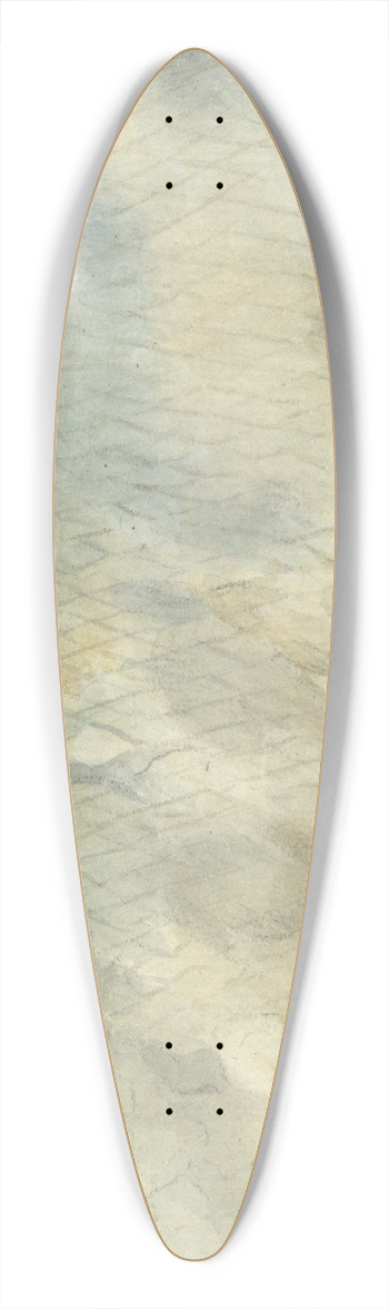 Jean Bernard - Vis, deels vergaan 39.3 inch art pintail longboard deck