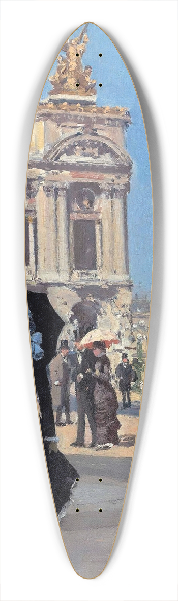 Jean Braud - Devant lOpra 39.3 inch art pintail longboard deck