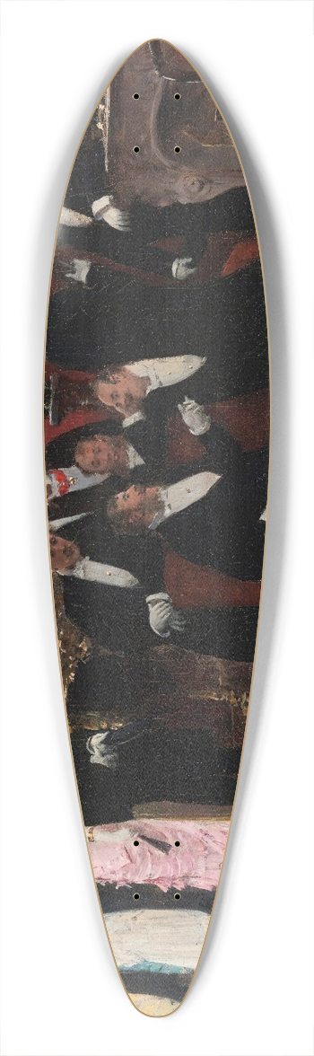 Jean Braud - La rception 39.3 inch art pintail longboard deck