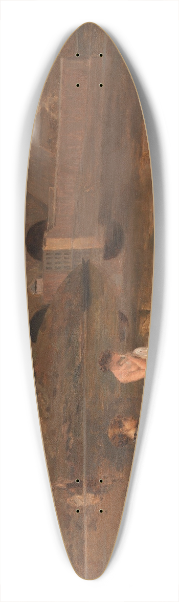 Jean Charles Cazin - Evening in Auvers 39.3 inch art pintail longboard deck