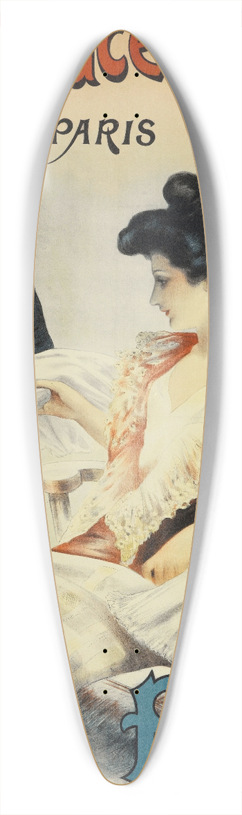 Jean de Paleologue - Blanc 39.3 inch art pintail longboard deck