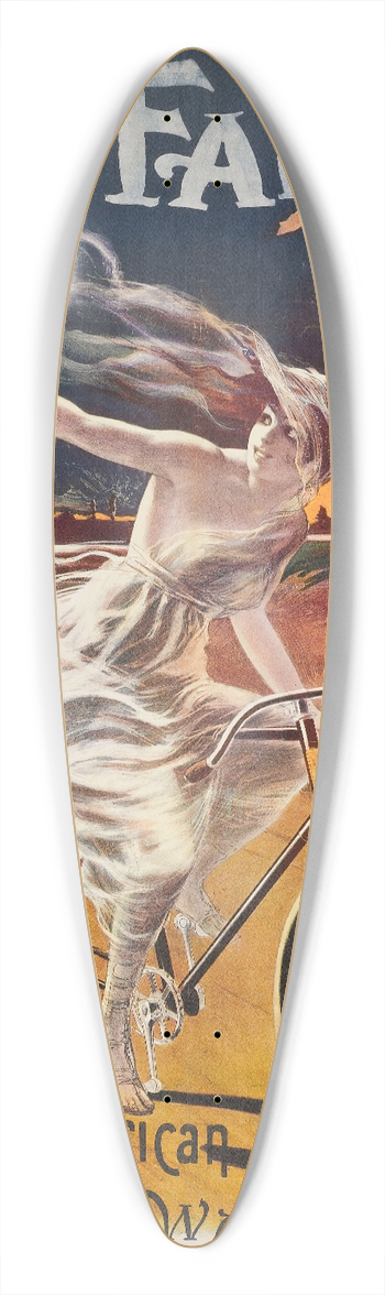 Jean de Paleologue - Falcon 39.3 inch art pintail longboard deck