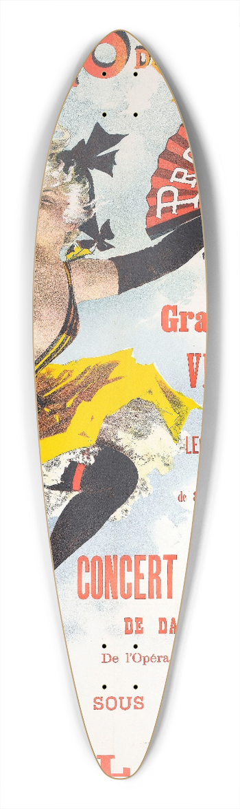 Jean de Paleologue - Grand Manege Velocipedique 39.3 inch art pintail longboard deck