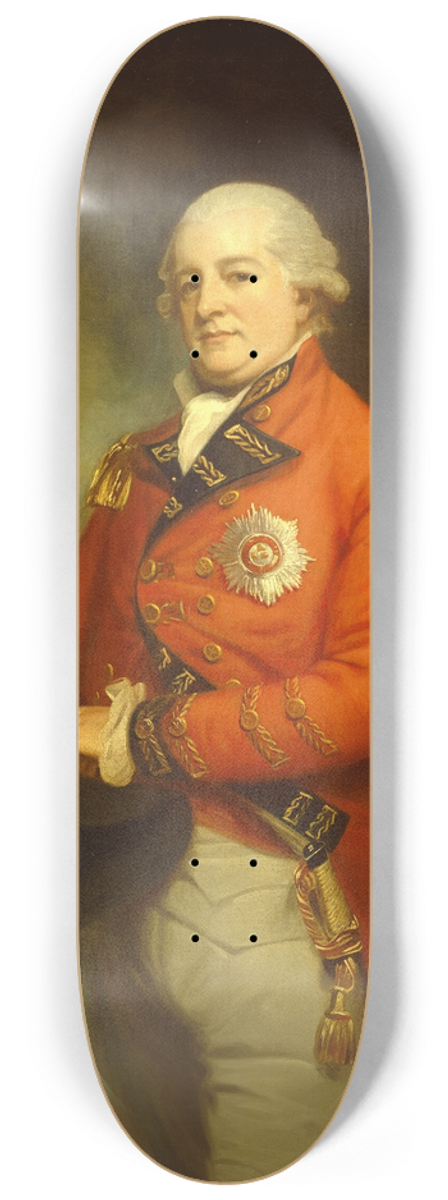 George Romney - Major-General Sir Archibald Campbell 8.25 inch art skate deck