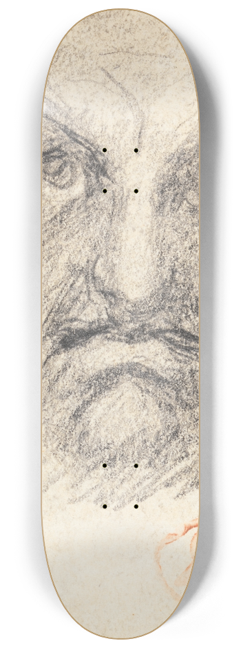 George Romney - Male Head 8.25 inch art skate deck