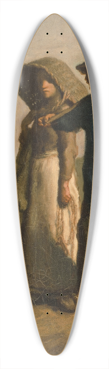 Jean-Franois Millet - Going to Work 39.3 inch art pintail longboard deck
