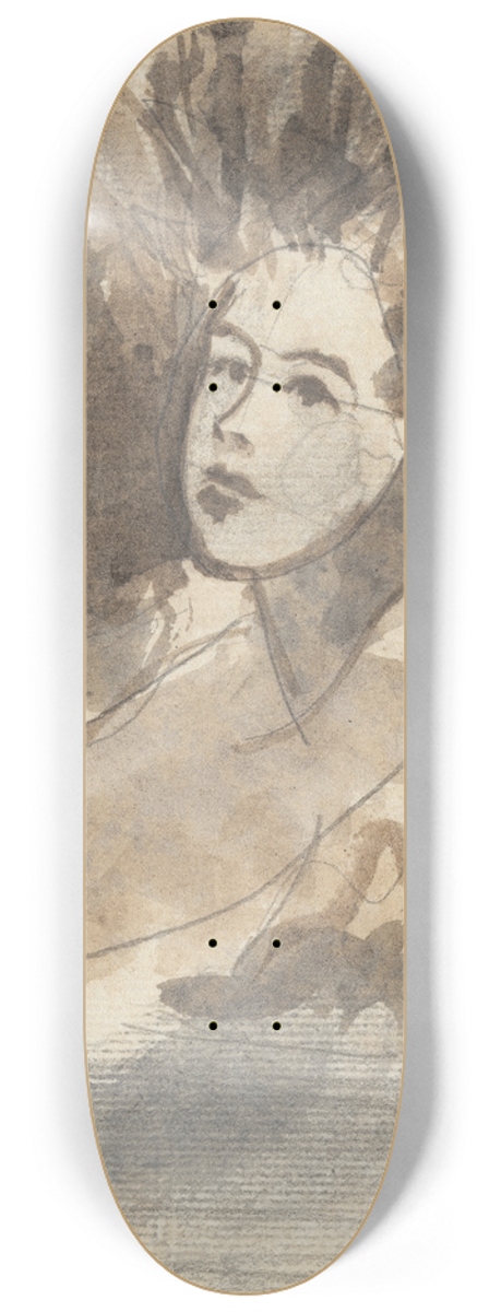 George Romney - Sketch 8.25 inch art skate deck