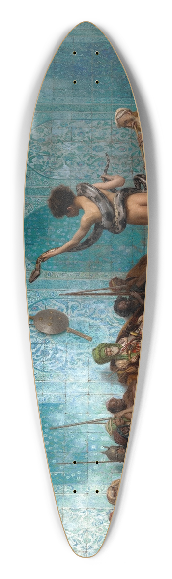 Jean-Lon Grme - Snake Charmer 39.3 inch art pintail longboard deck
