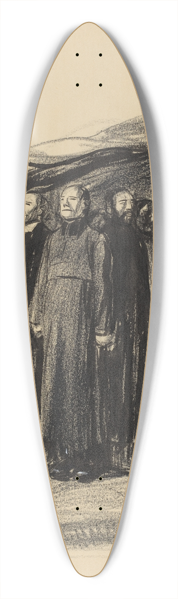 Jean-Louis Forain - Lunion sous le drapeau 39.3 inch art pintail longboard deck