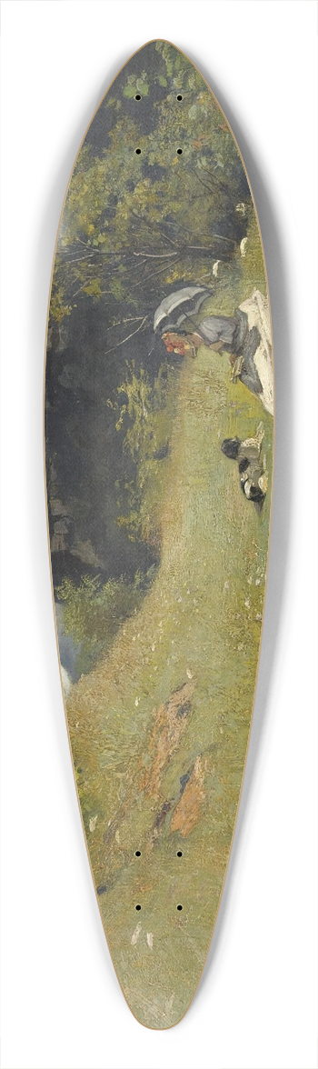 Jean-Paul Laurens - Le Chemin De La Maloche 39.3 inch art pintail longboard deck
