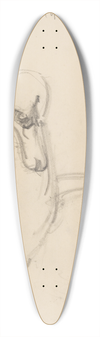 Jens Adolf Jerichau - Svane 39.3 inch art pintail longboard deck