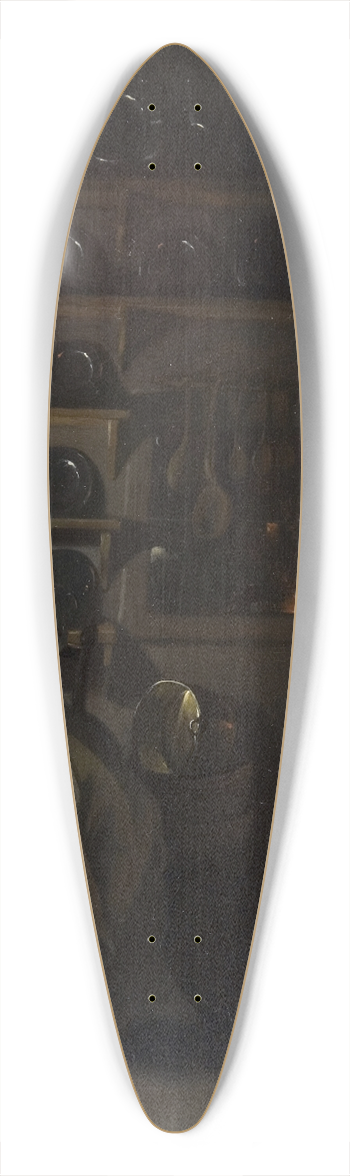 Jens Juel - Kitchen Interior with a Girl Reading 39.3 inch art pintail longboard deck