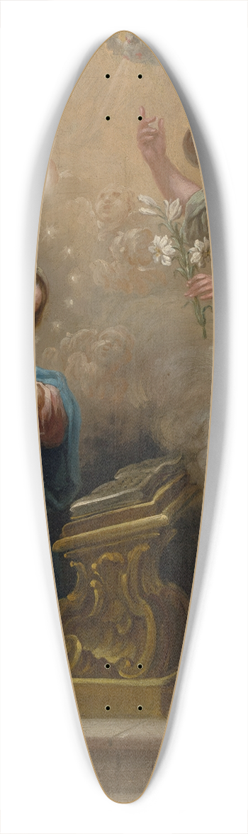 Jernimo Ezquerra - The Annunciation 39.3 inch art pintail longboard deck