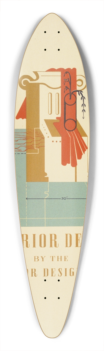 Jerome Henry Rothstein - Exhibition Interior design by the interior design staff 39.3 inch art pintail longboard deck