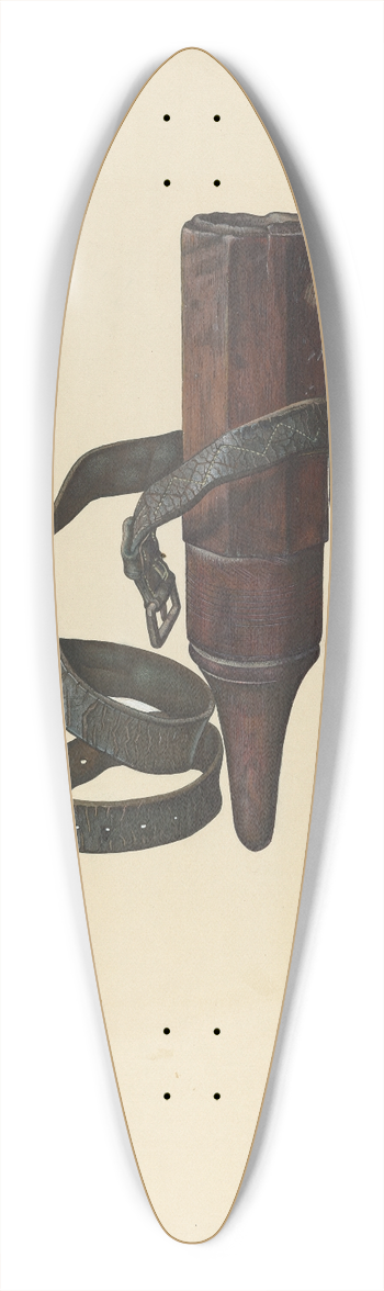 Jerry Guinta - Zoar Whetstone Case 39.3 inch art pintail longboard deck