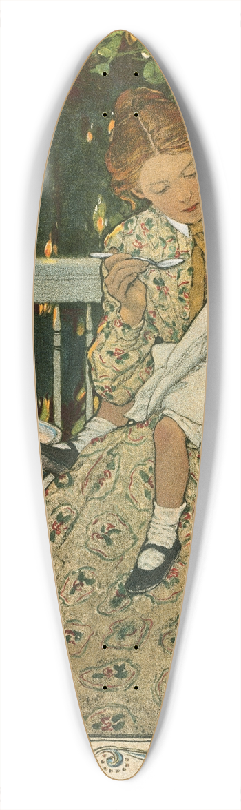 Jessie Willcox Smith - Supper 39.3 inch art pintail longboard deck