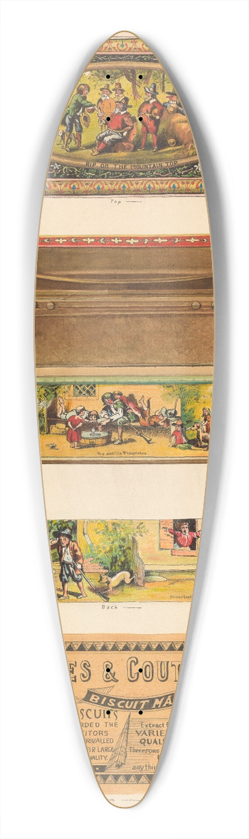 J. Howard Iams - Ginger Box Tin 39.3 inch art pintail longboard deck