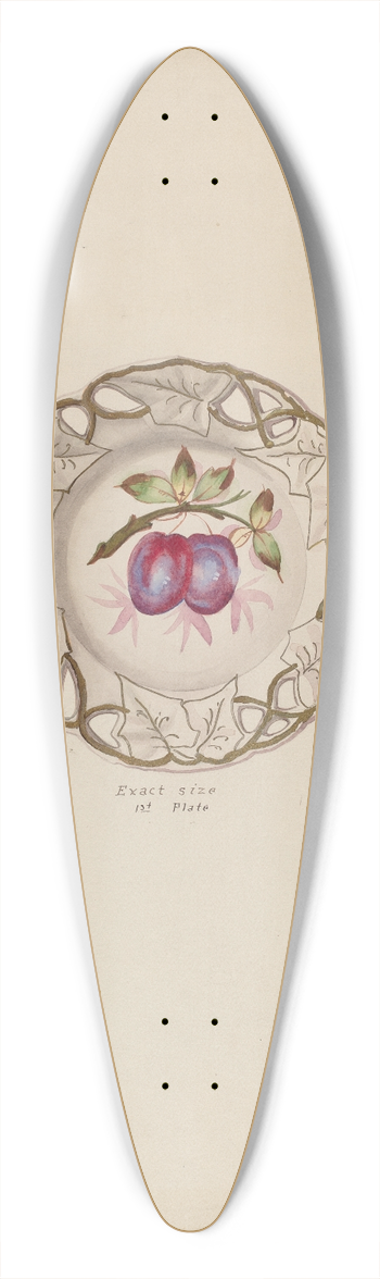 J. Howard Iams - Plates 39.3 inch art pintail longboard deck