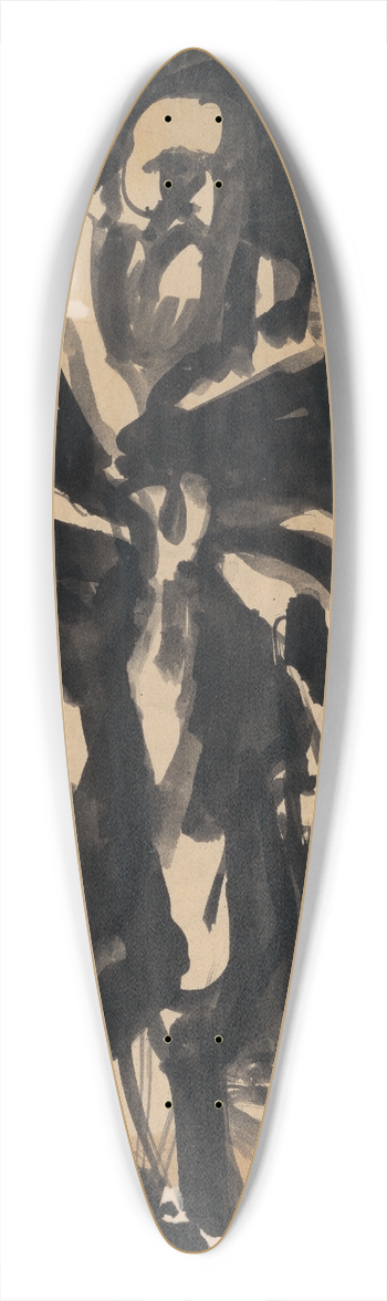 Jn Novk - Beggar 39.3 inch art pintail longboard deck