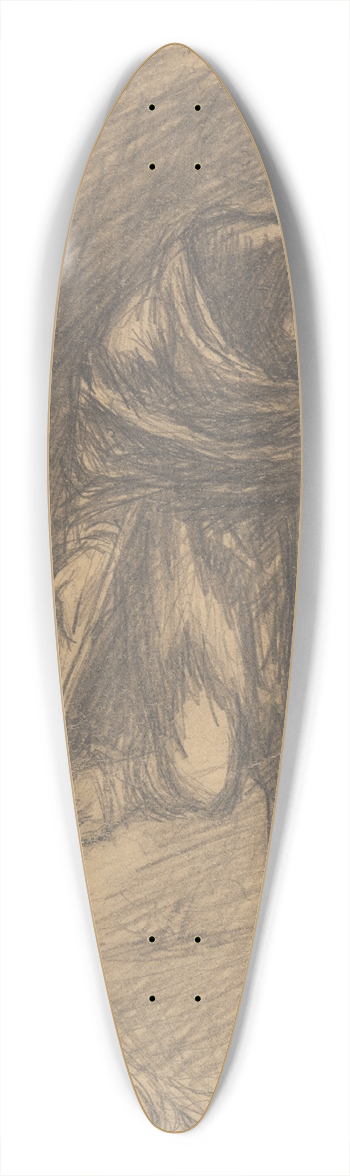 Jn Novk - Cripple without a Leg 39.3 inch art pintail longboard deck