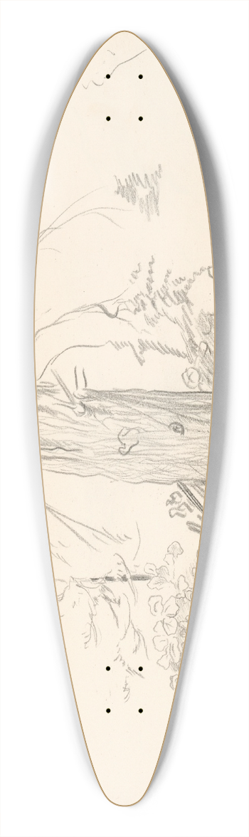 Jn Novk - Strom 39.3 inch art pintail longboard deck