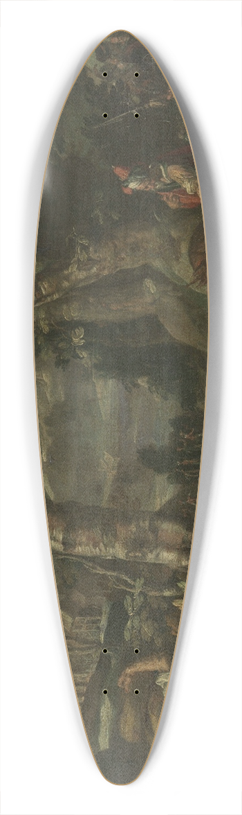 Joachim Wtewael - Meeting between David and Abigail 39.3 inch art pintail longboard deck