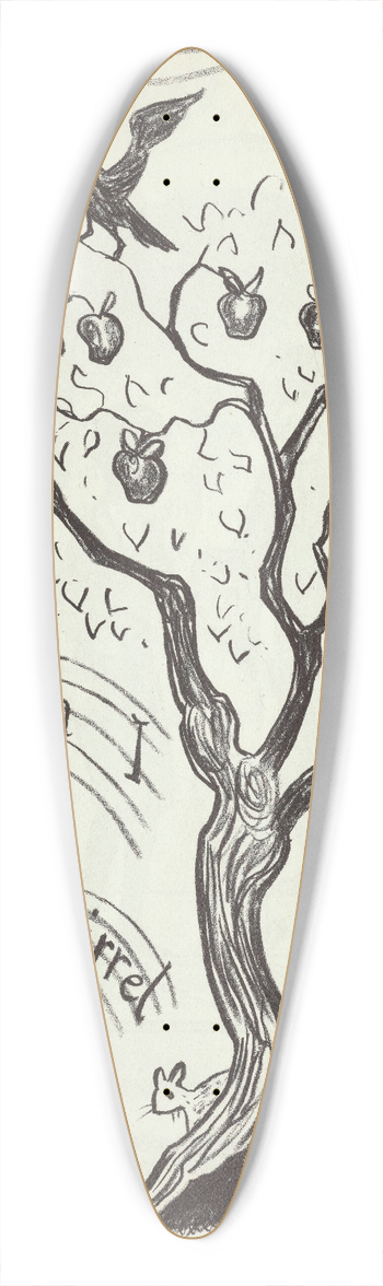 Joan Balfour Payne - New Boy in School pl19 39.3 inch art pintail longboard deck