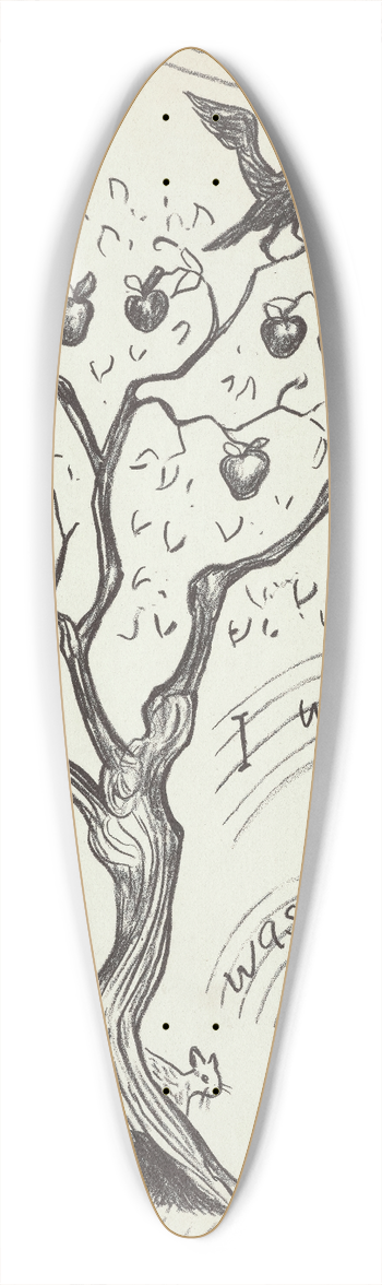 Joan Balfour Payne - New Boy in School pl20 39.3 inch art pintail longboard deck