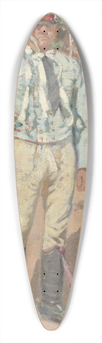 Joa prka - Man from Lanhot 39.3 inch art pintail longboard deck