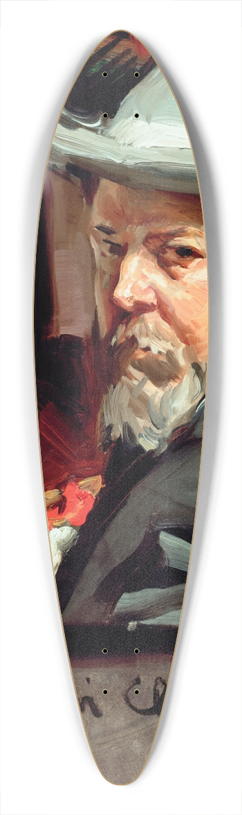 Joaqun Sorolla - Self Portrait 39.3 inch art pintail longboard deck