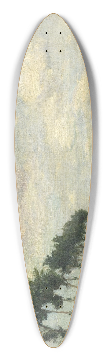 Johan Barthold Jongkind - The Towpath 39.3 inch art pintail longboard deck
