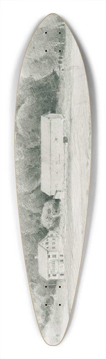 Johan Ericson - West Coast Landscape 39.3 inch art pintail longboard deck