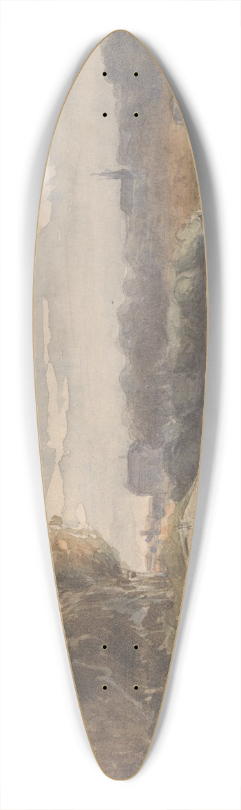 Johan Hendrik Weissenbruch - Panoramisch landschap 39.3 inch art pintail longboard deck