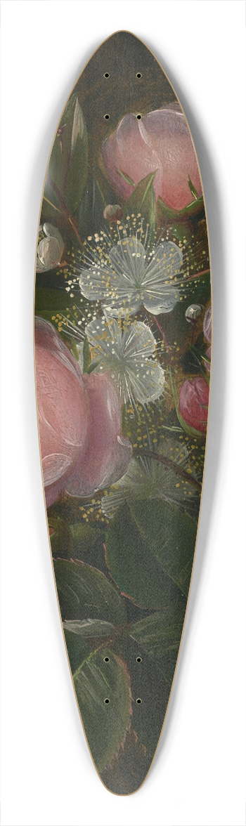 Johan Laurentz Jensen - Roser og blomstrende Myrther 39.3 inch art pintail longboard deck