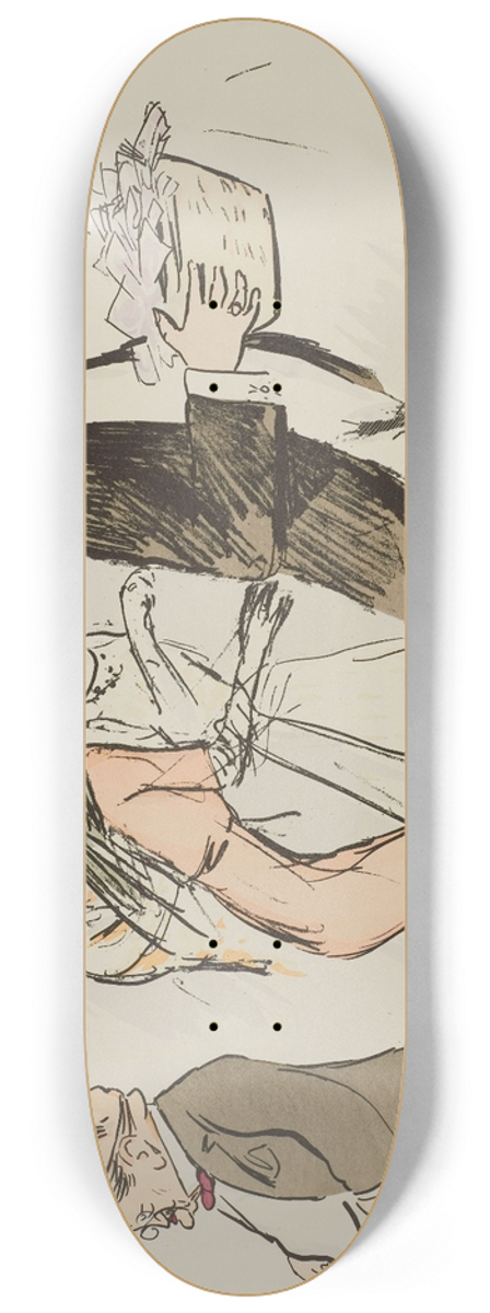 Georges Goursat (Sem) - Boldini , Jol Sol, femmes 8.25 inch art skate deck