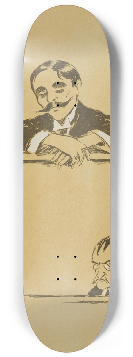 Georges Goursat (Sem) - Bolo-Pacha et Porchre,  la dernire audience 8.25 inch art skate deck