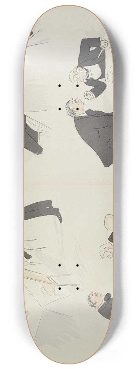 Georges Goursat (Sem) - Chez Voisin 8.25 inch art skate deck