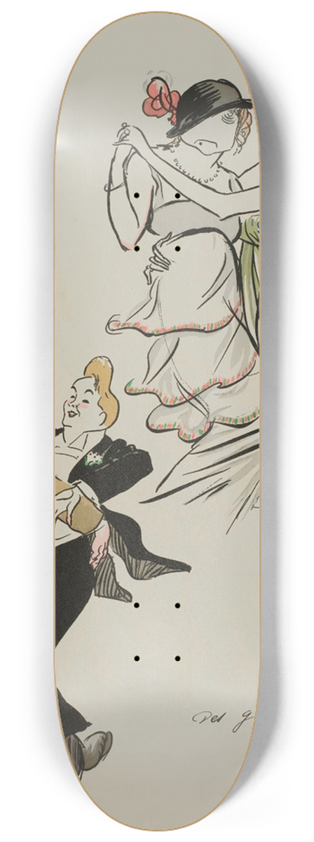 Georges Goursat (Sem) - Des gots et des couleurs 8.25 inch art skate deck