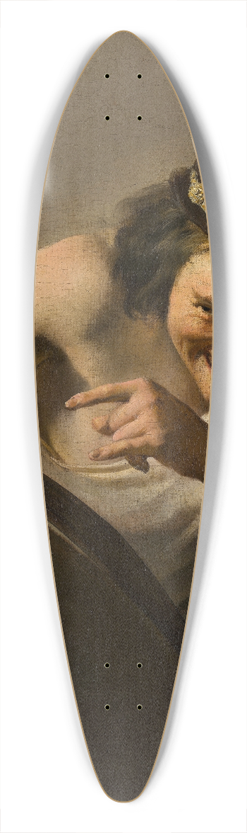 Johannes Paulus Moreelse - Democritus,the Laughing Philosopher 39.3 inch art pintail longboard deck