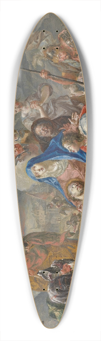 Johann Georg Platzer - Die Beweinung Christi 39.3 inch art pintail longboard deck