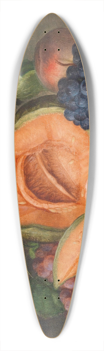 Johann Georg Seitz - Stillleben mit Krbis und Rose 39.3 inch art pintail longboard deck
