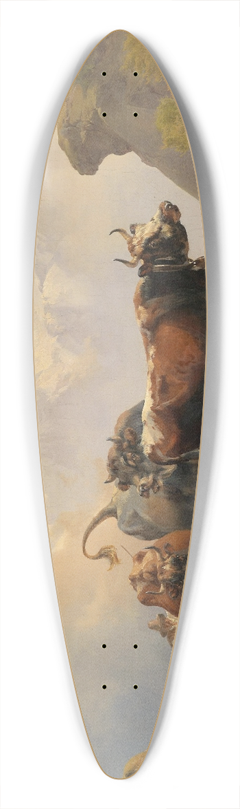 Johann Nepomuk Rauch - Almabtrieb 39.3 inch art pintail longboard deck
