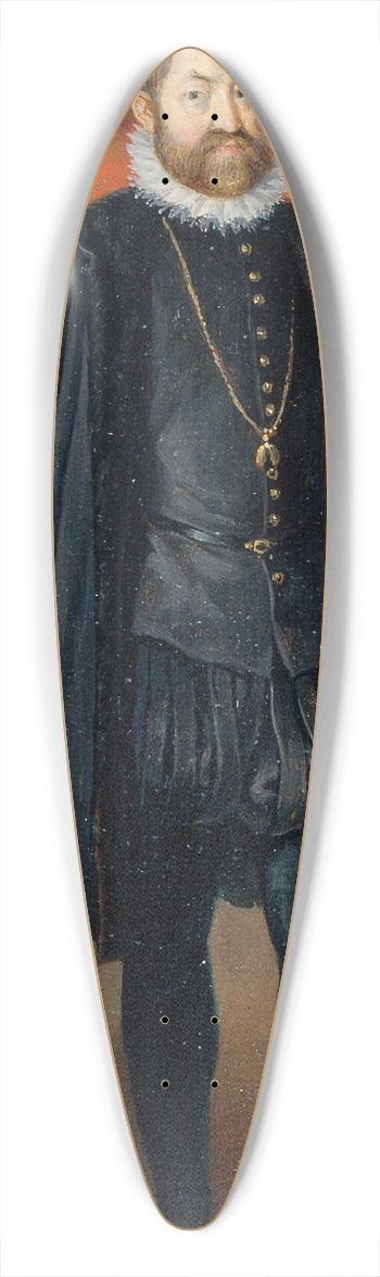 Johann Peter Krafft - Kaiser Rudolf II. 39.3 inch art pintail longboard deck