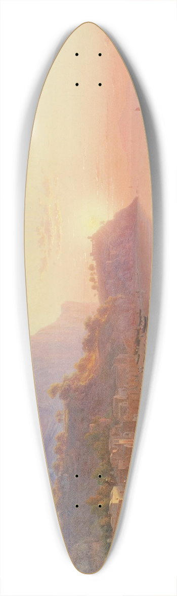 Johann-Rudolf Bhlmann - Vue de la Cte italienne, probablement Capri 39.3 inch art pintail longboard deck