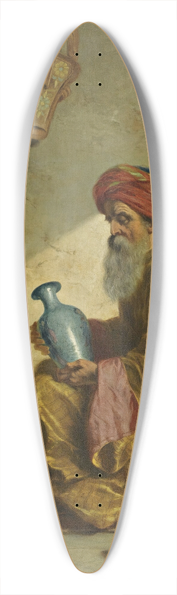 John Adam Houston - Inspecting The Vase 39.3 inch art pintail longboard deck