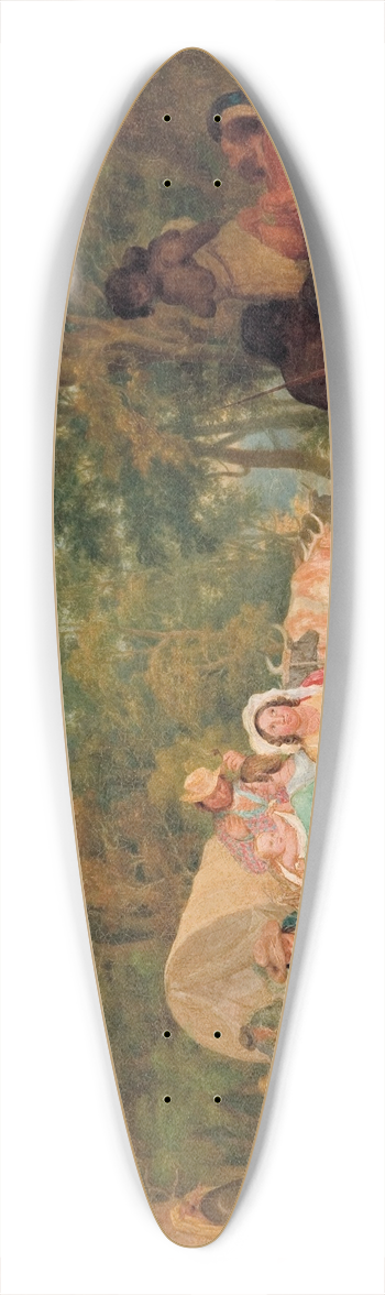 John Alexander Gilfillan - Homeward bound- dinner-time 39.3 inch art pintail longboard deck