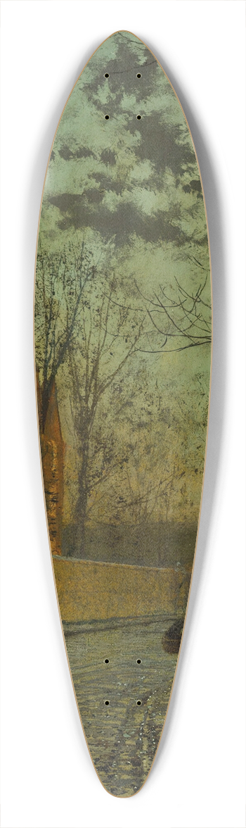 John Atkinson Grimshaw - After The Shower 39.3 inch art pintail longboard deck