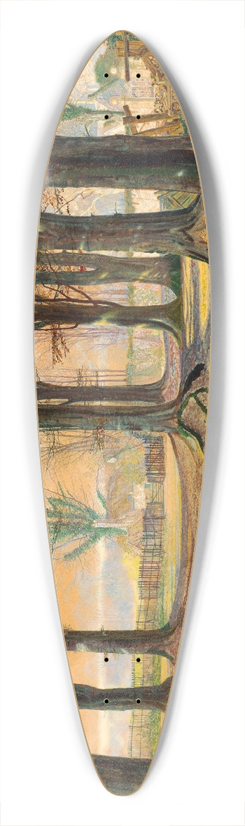 John Atkinson Grimshaw - Beechwood 39.3 inch art pintail longboard deck